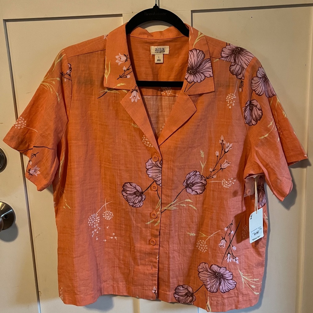 Beautiful cotton rayon blend short sleeve top
